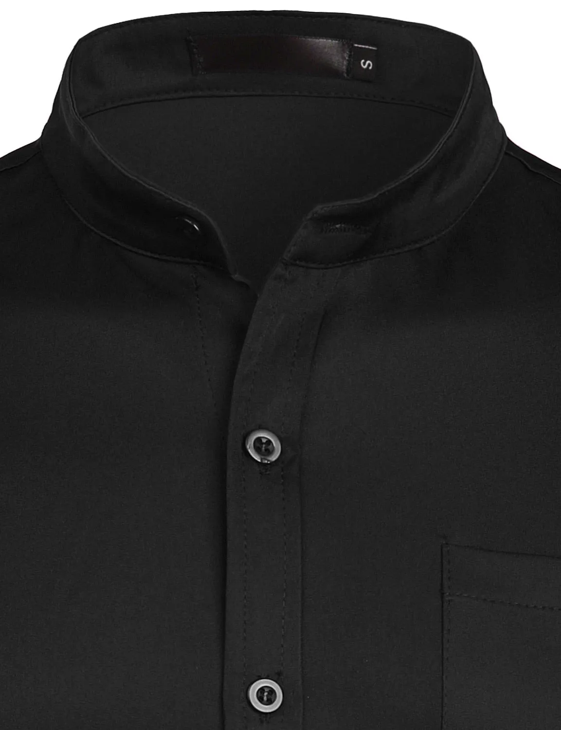 Camisa De Vestir Con Cuello Fino Para Hombre