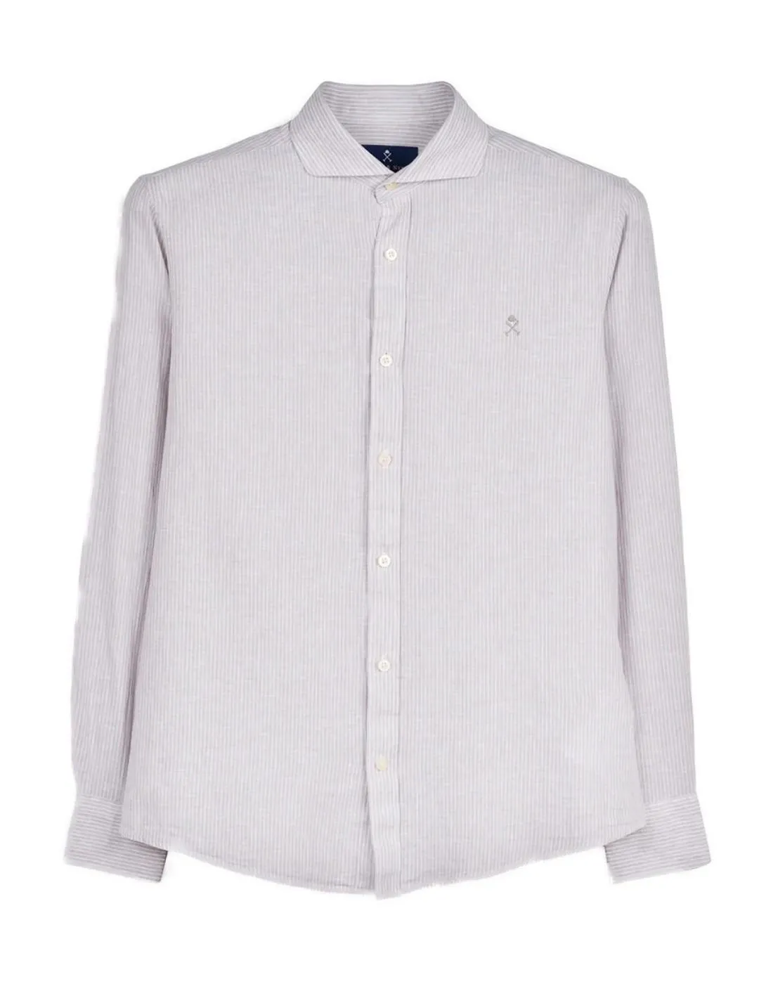 Camisa Harper Venice beige de lino para hombre