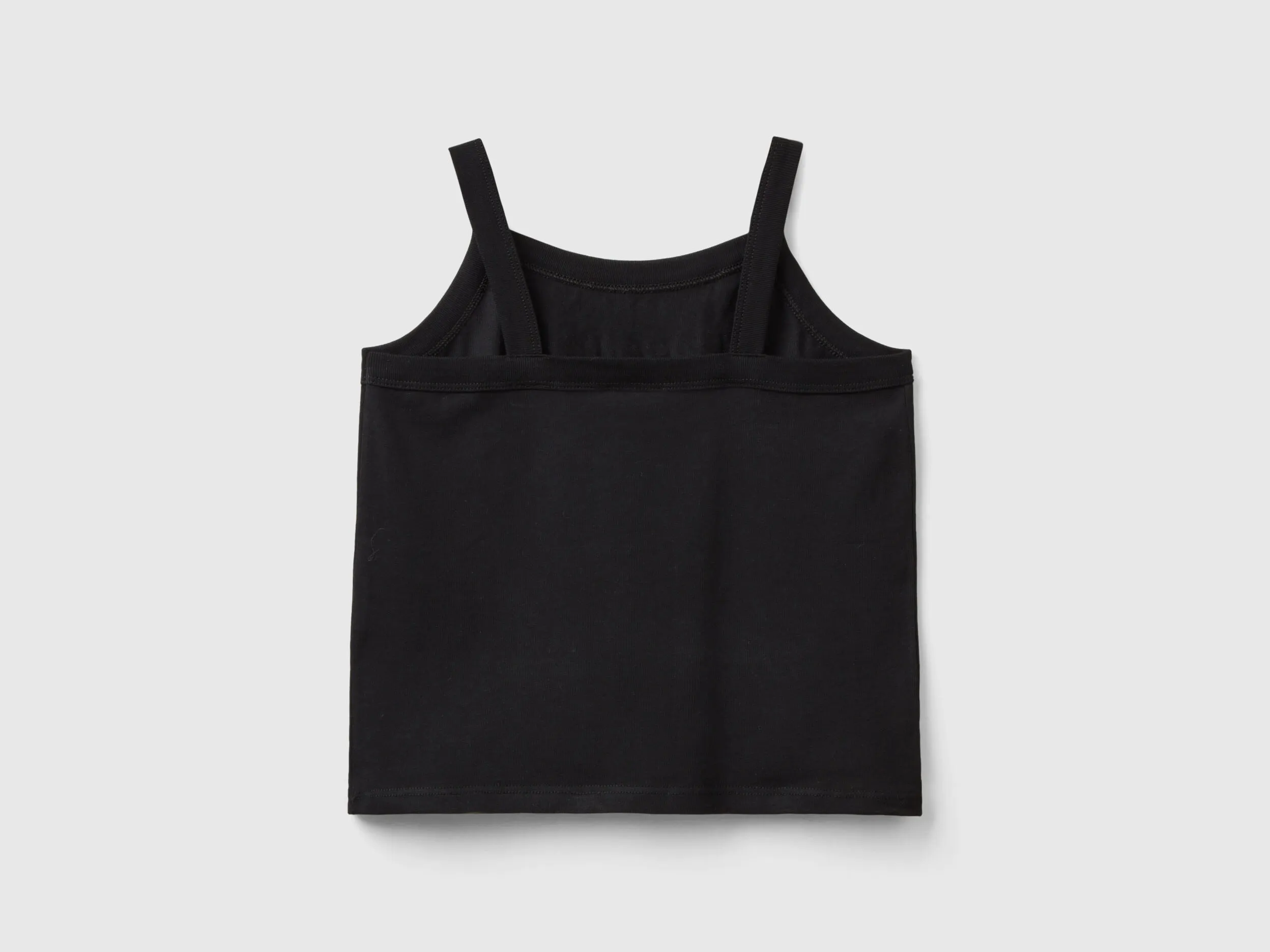 Camiseta de tirantes con estampado de logotipo de glitter