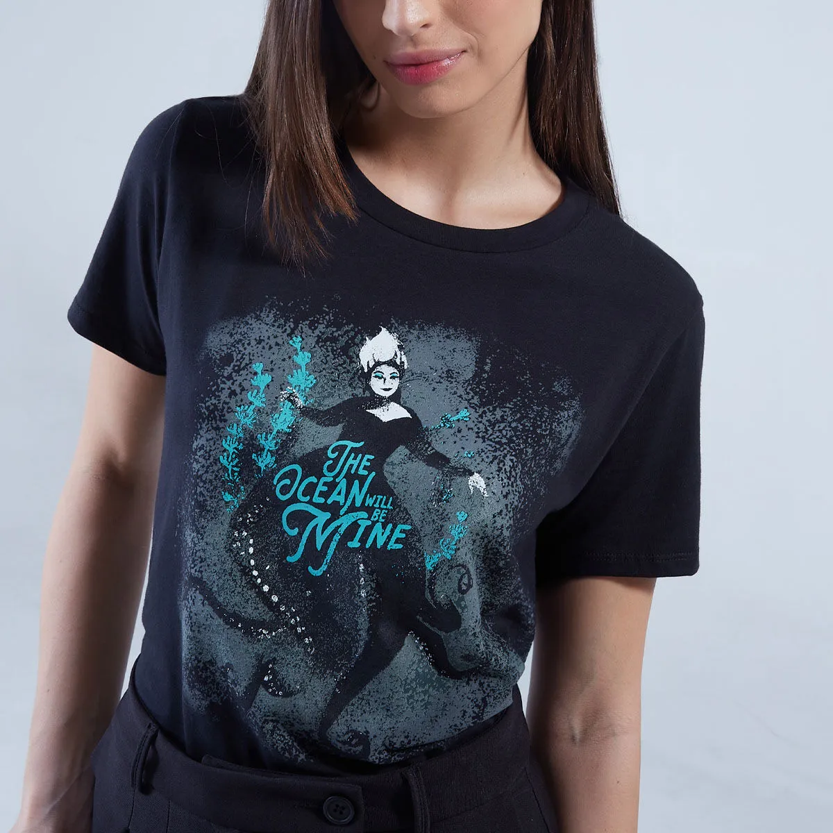 Camiseta Estampada De La Sirenita Para Mujer