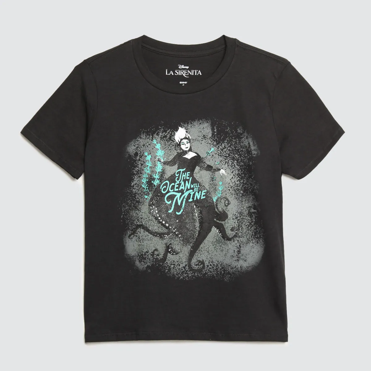 Camiseta Estampada De La Sirenita Para Mujer