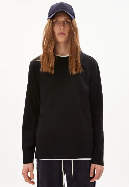 Camiseta manga larga JAANONO SOLID Negro