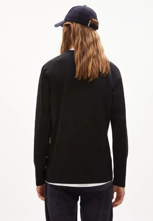 Camiseta manga larga JAANONO SOLID Negro
