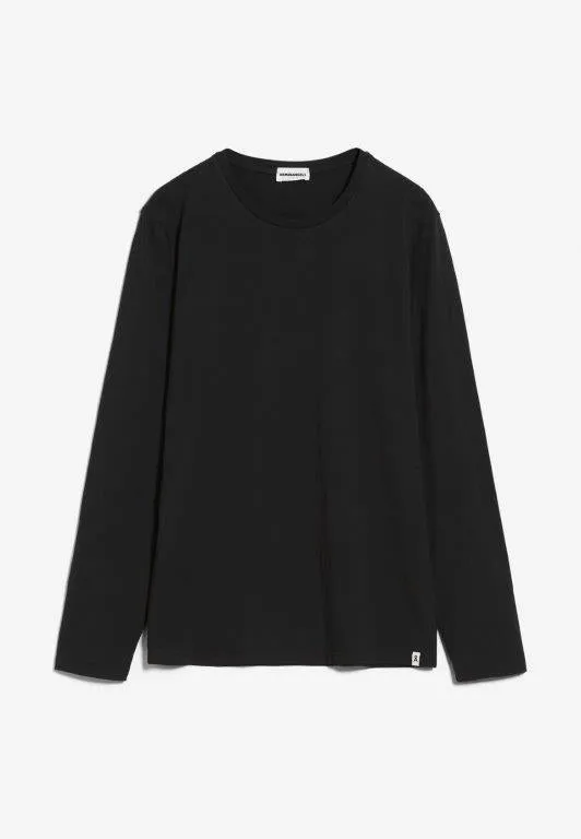 Camiseta manga larga JAANONO SOLID Negro