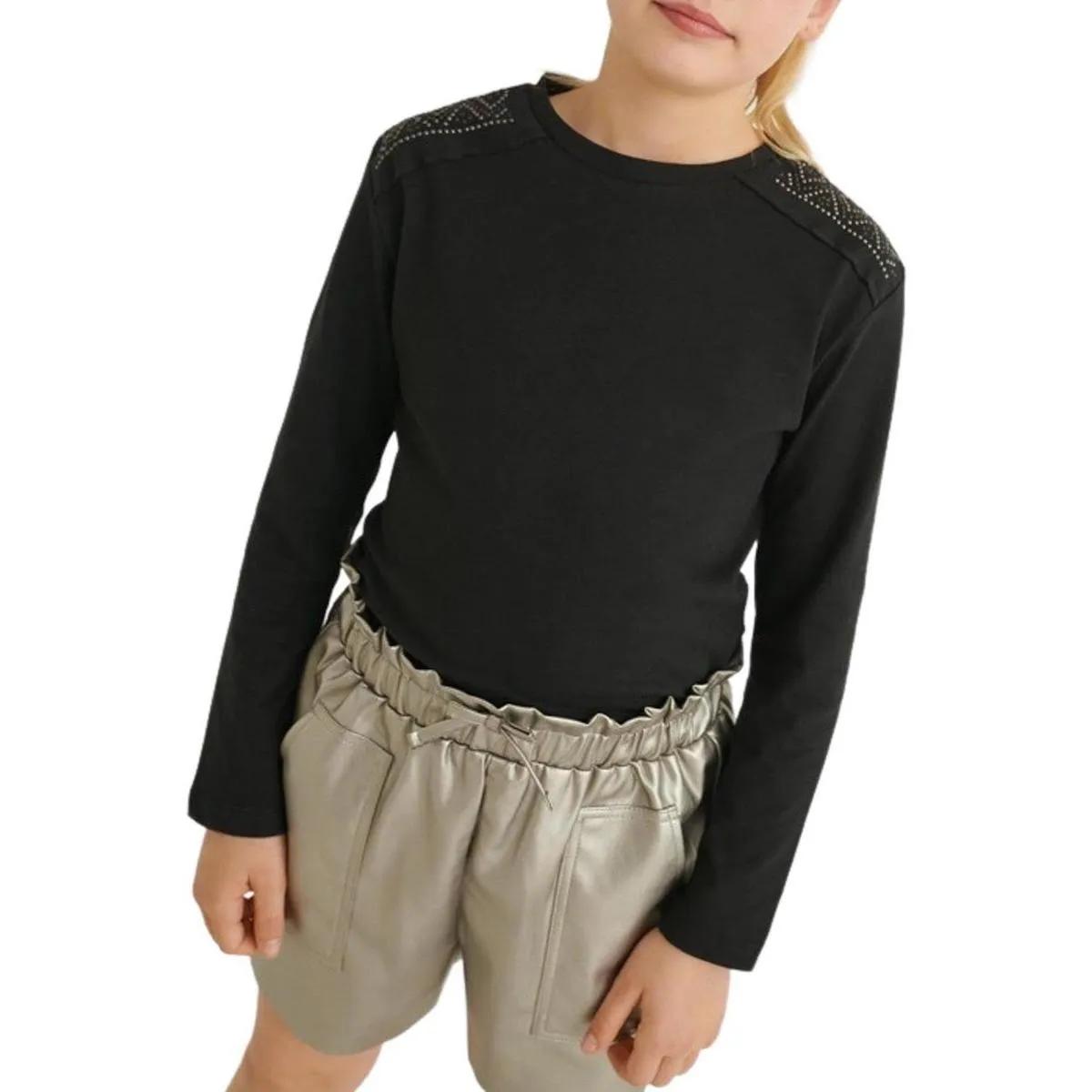 Camiseta m/l tachuelas