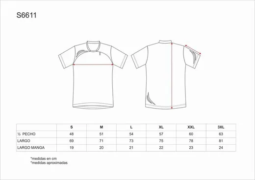 Camiseta técnica manga corta con detalles fluorescentes Celeste