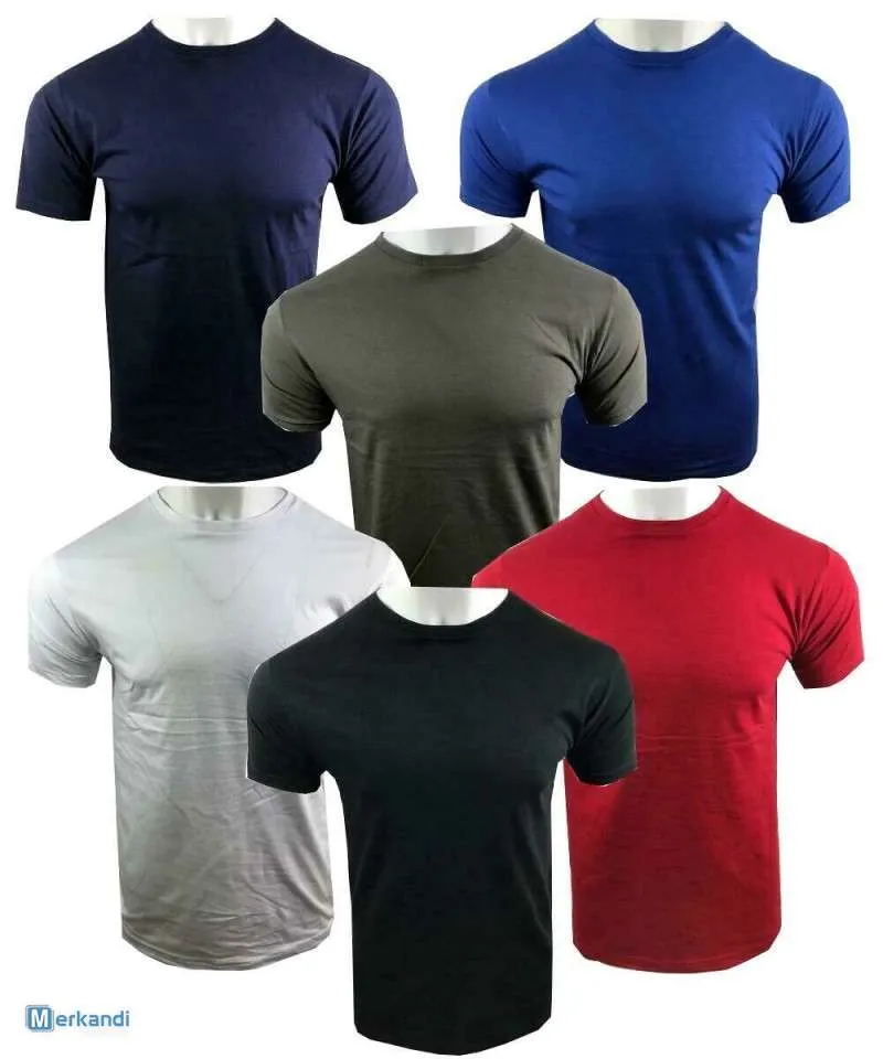 CAMISETAS DE ALGODóN DE ALTA CALIDAD PARA HOMBRE, CUELLO REDONDO, TALLAS SXXL, PEDIDOS AL POR MAYOR