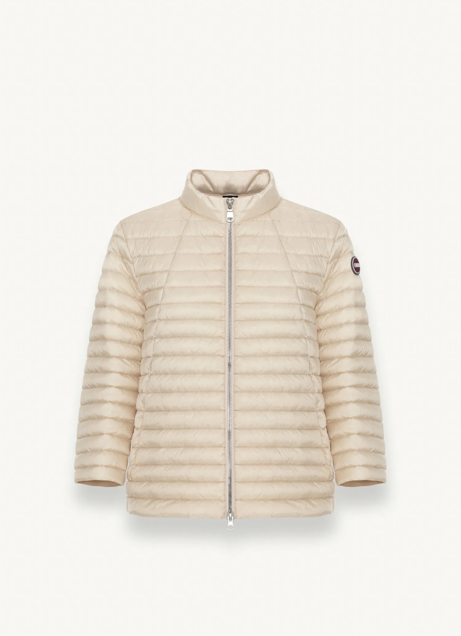 Capa acolchada con cuello mao