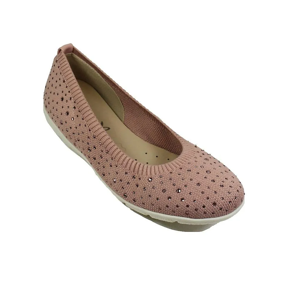Capricho Mujer 22107 42 526 | Punto rosa | Zapatos de salón de ballet para mujer