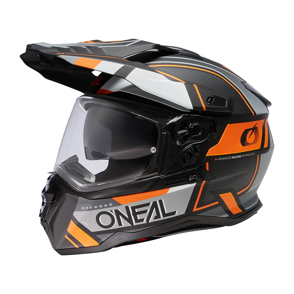 CASCO ADVENTURE O'NEAL DSRS SQUARE NEGROGRISNARANJA 