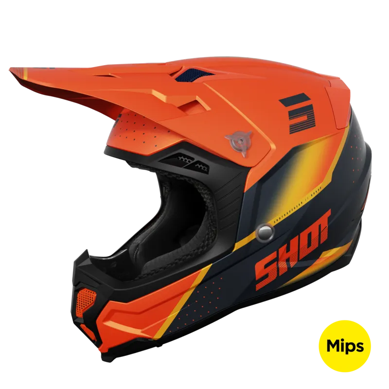 Casco de Cross Shot Core Honor Naranja