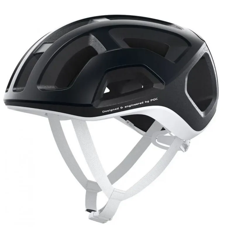 Casco para bicicleta POC Ventral Lite (Negro uranio/blanco hidrógeno mate)