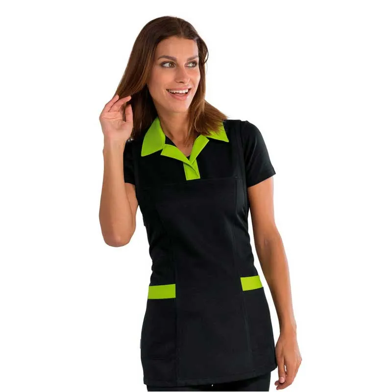 CASULLA CON CUELLO NEGRA Y PISTACHO TRINIDAD  ISACCO