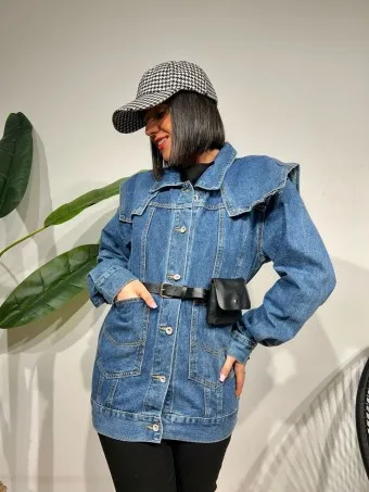 Cazadora Vaquera Cinturón LONIKA