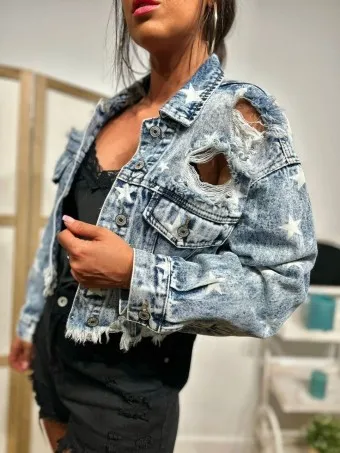 Cazadora Vaquera Estrellas CHAYTON