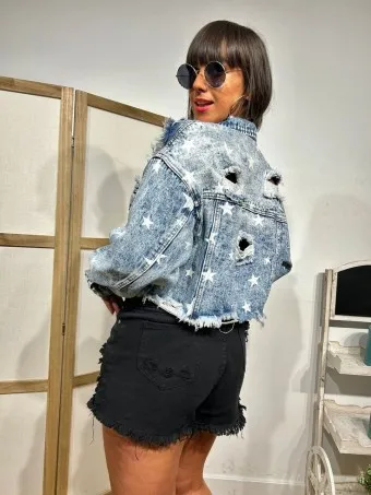 Cazadora Vaquera Estrellas CHAYTON