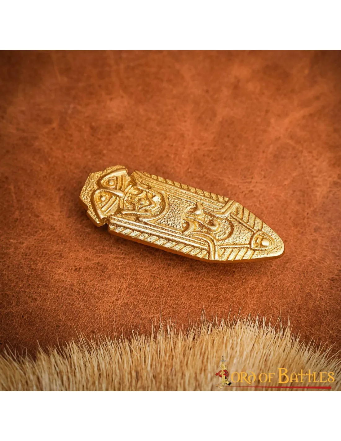 Chapa latón decoración Celta (6 cm.)