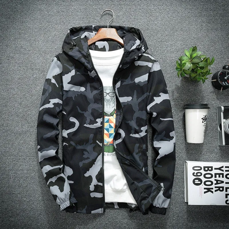 Chaqueta Con Capucha Para Hombre