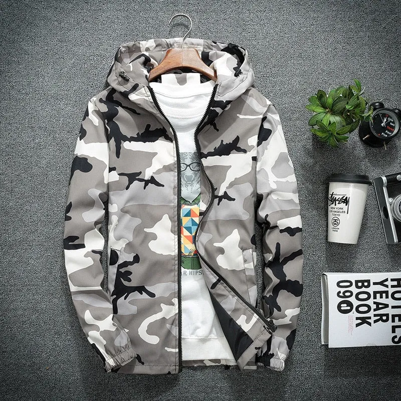 Chaqueta Con Capucha Para Hombre