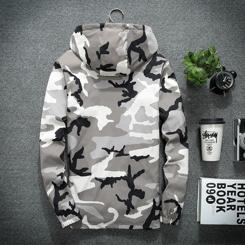 Chaqueta Con Capucha Para Hombre