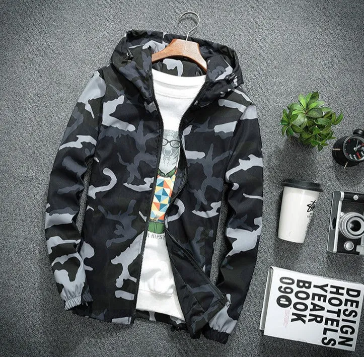 Chaqueta Con Capucha Para Hombre