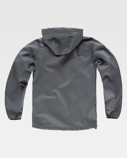 Chaqueta Workshell con detalles reflectantes Gris / Celeste