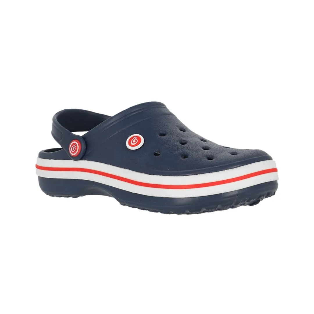 Clogs Airline Azul Marino/Blanco Mujer