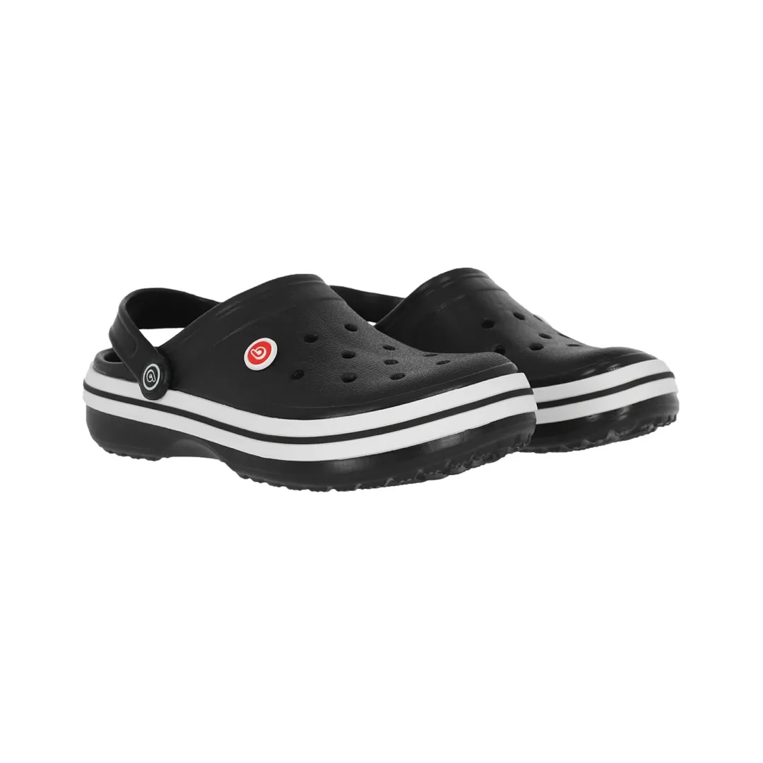 Clogs Airline Negro/Blanco Mujer