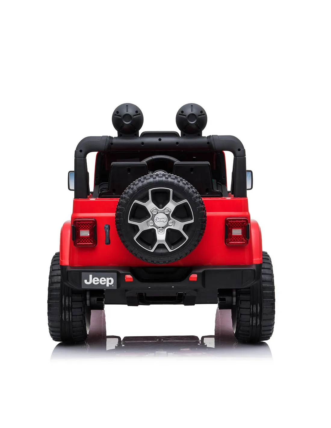 Coche eléctrico Jeep Wrangler rojo