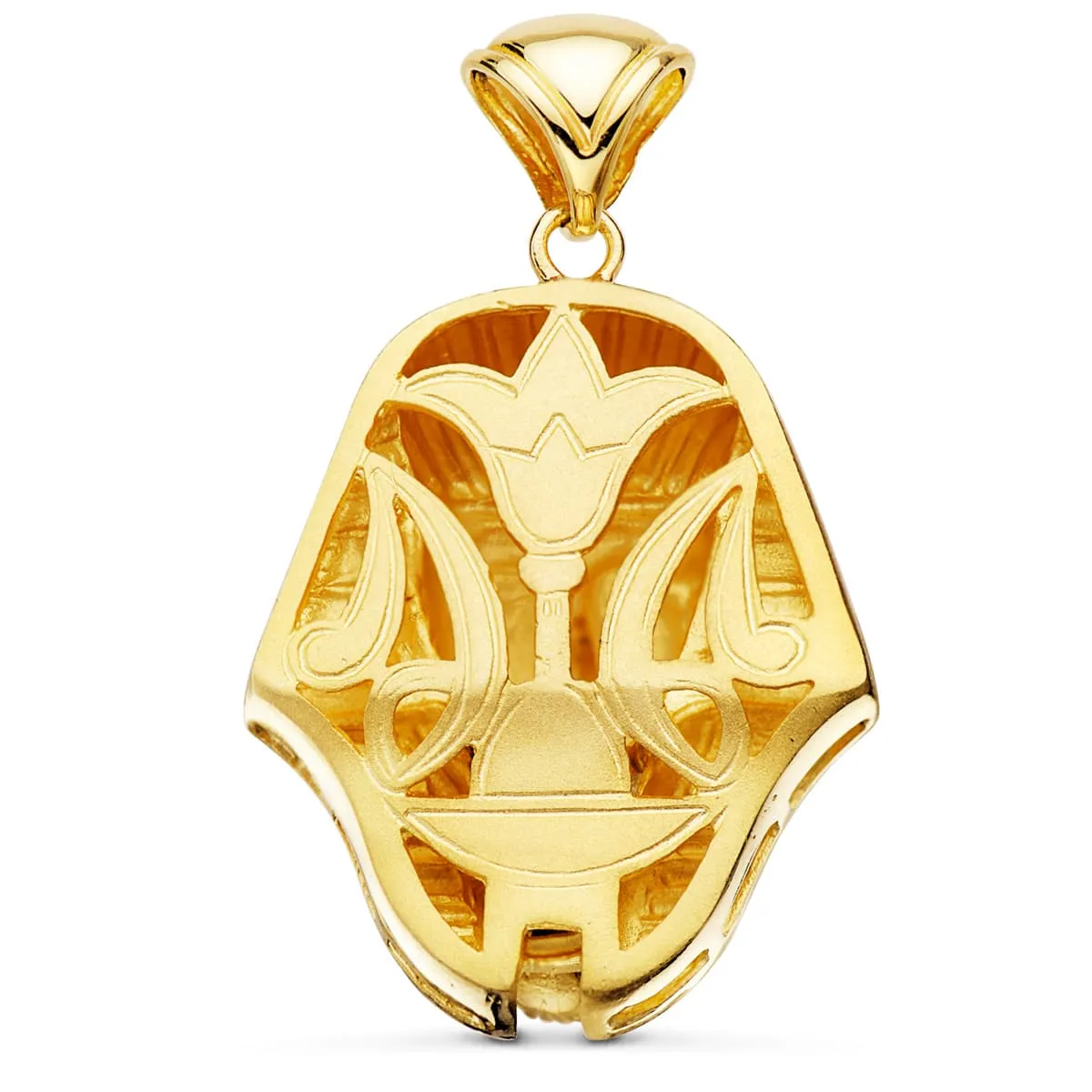 Colgante Oro Bicolor Tutankamón 32mm