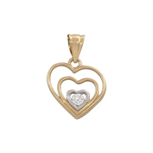 Colgante Oro Corazon 12x13mm.