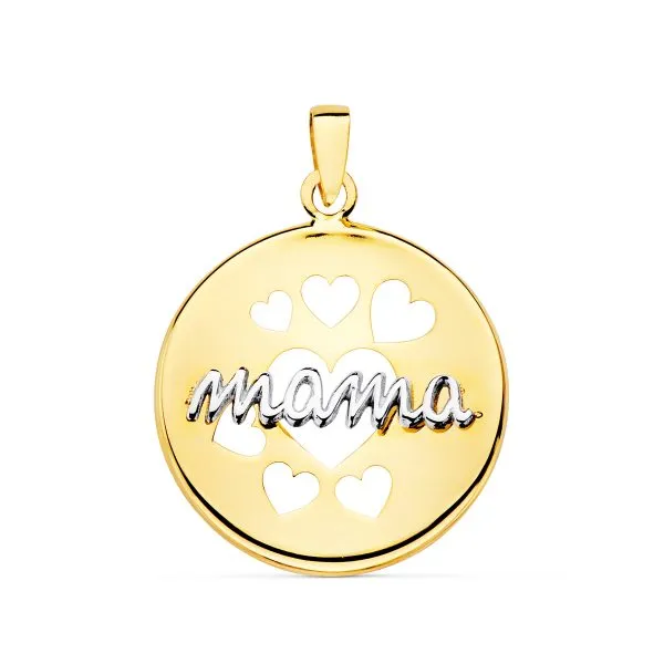 Colgante Oro Mamá 18 mm.