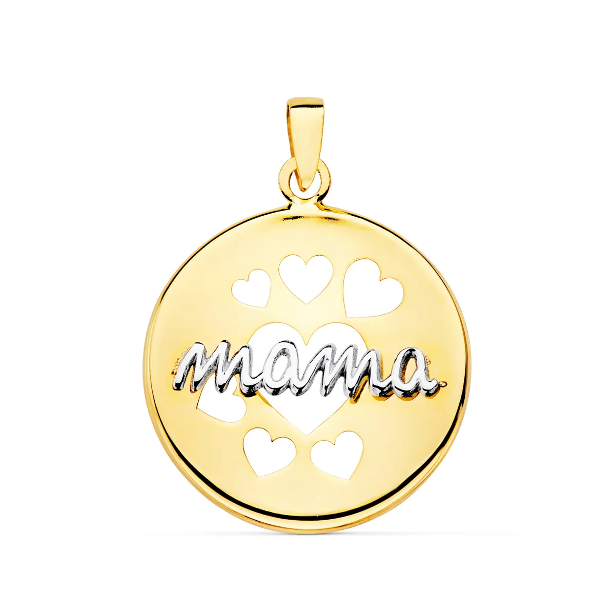 Colgante Oro Mamá 18 mm.
