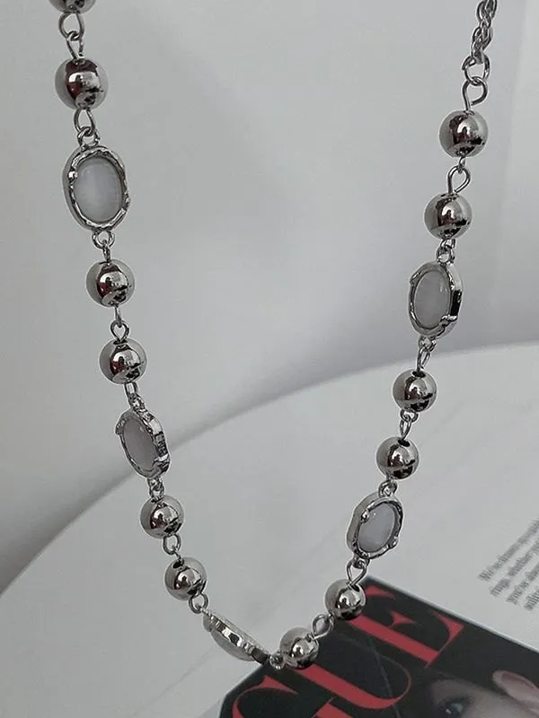 Collar de decoración de piedra de cristal artificial