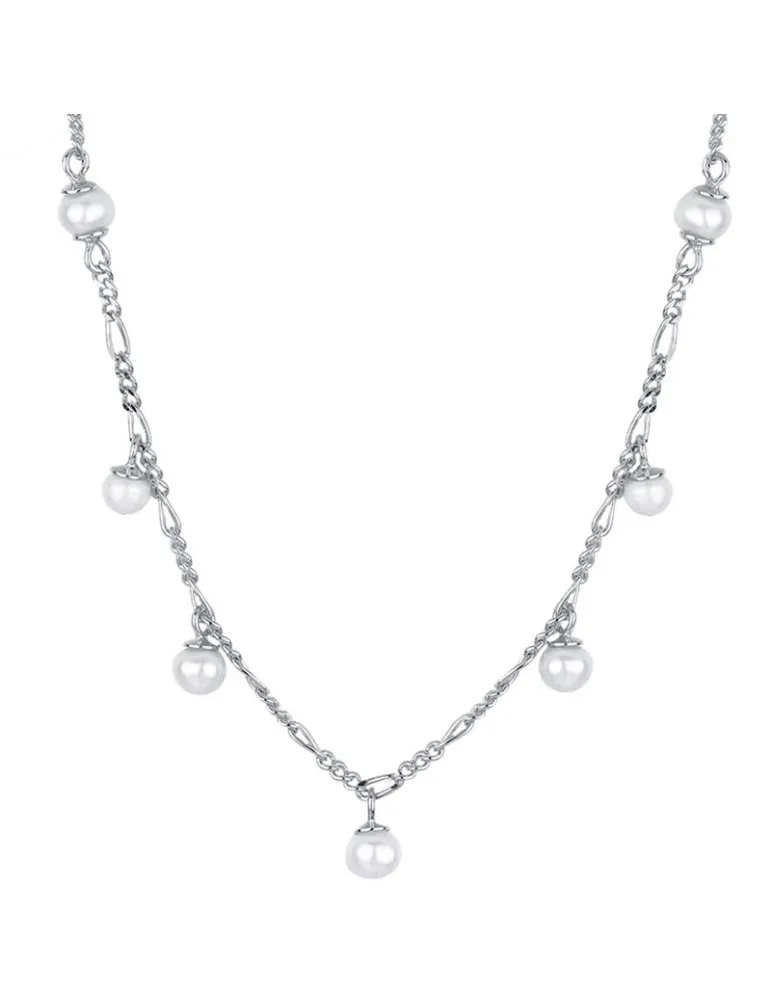 Collar Plata Perlas Niña Mujer Promojoya