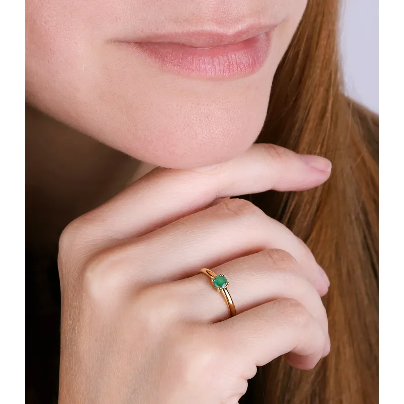 CONJUNTO "FOUR" ESMERALDAS ORO 18K