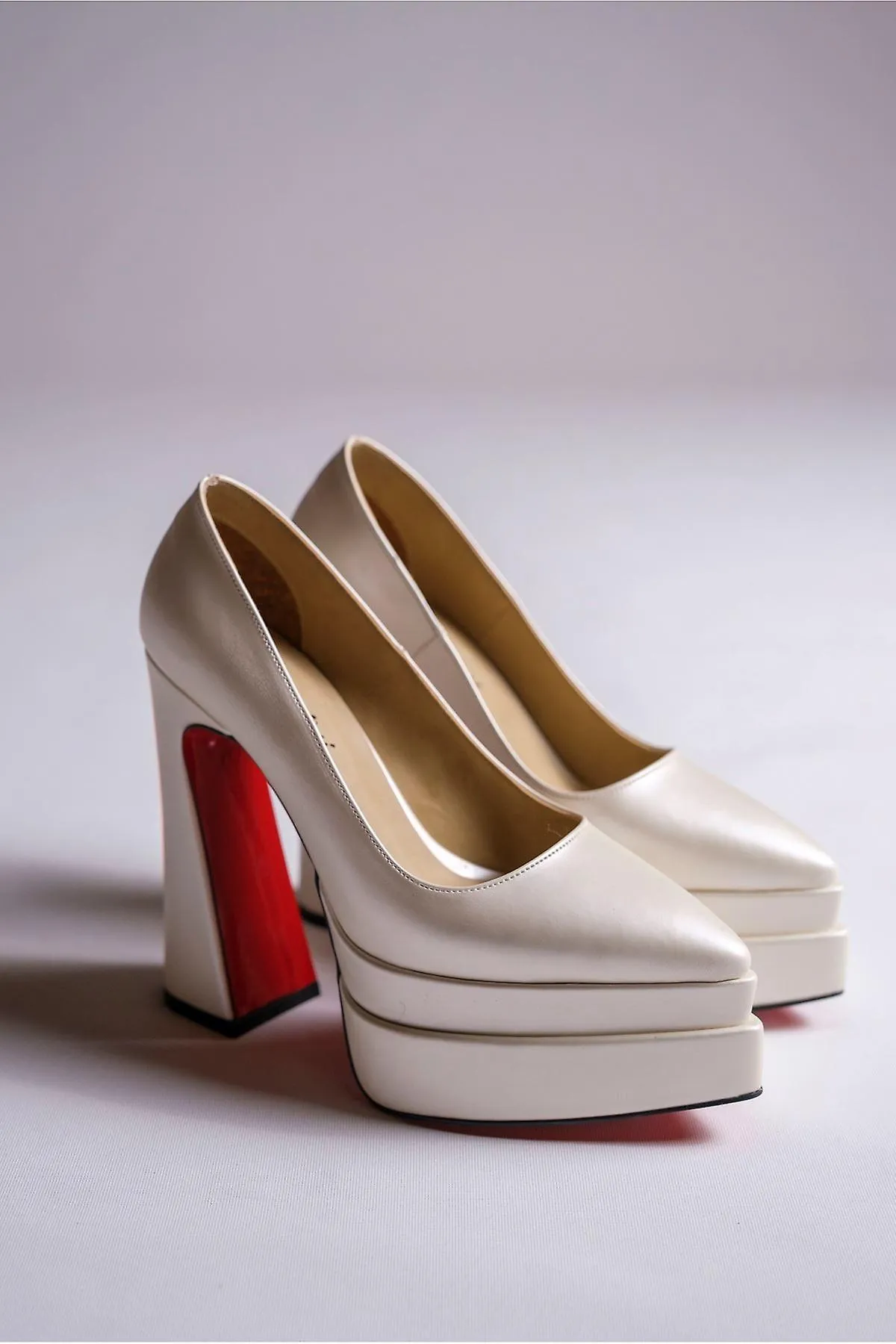 Correa de tobillo para mujer Zapatos de tacón de plataforma de moda con cordones