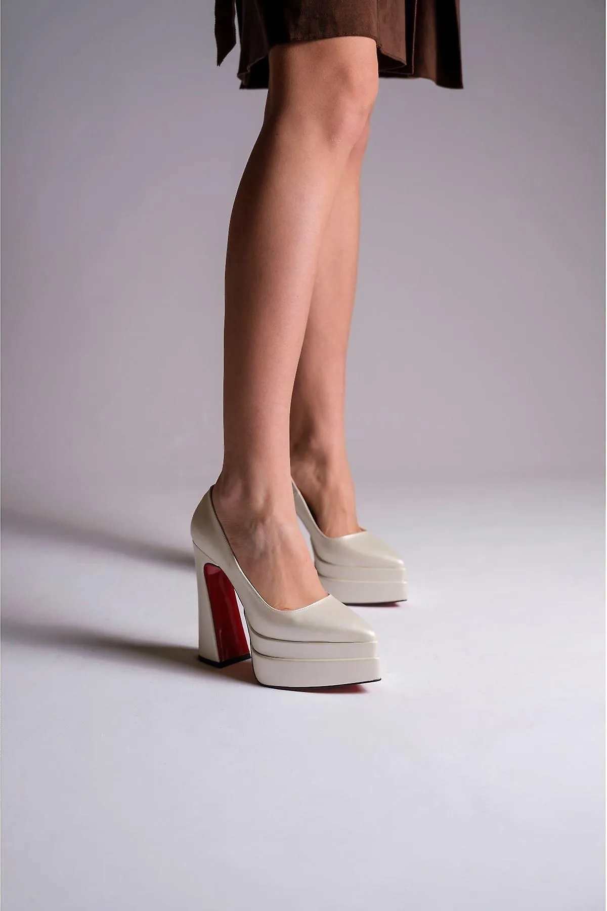 Correa de tobillo para mujer Zapatos de tacón de plataforma de moda con cordones