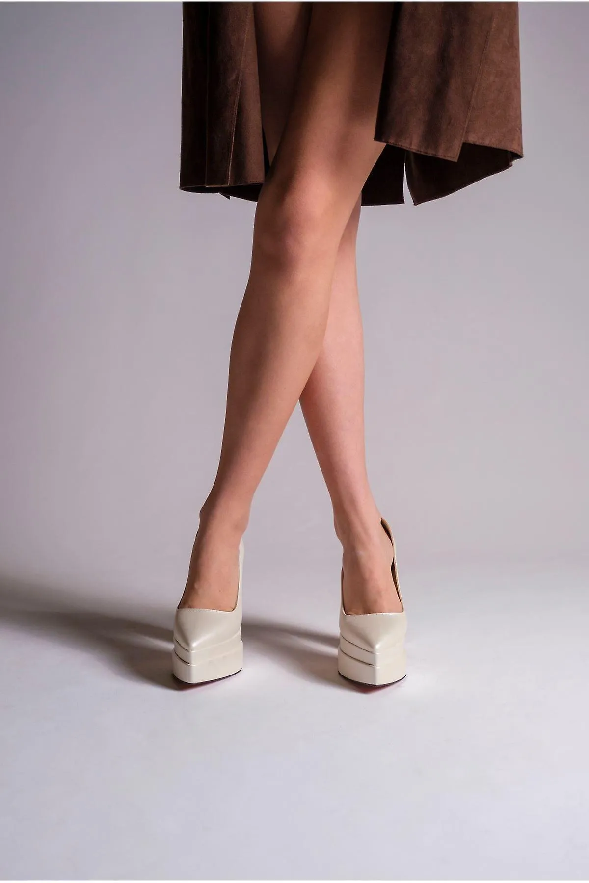 Correa de tobillo para mujer Zapatos de tacón de plataforma de moda con cordones
