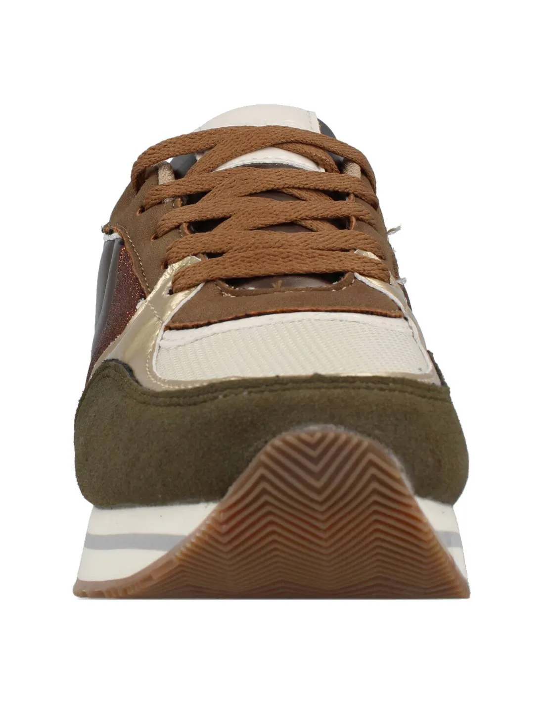 D'ANGELA  SNEAKERS MUJER KAKI TIERRA