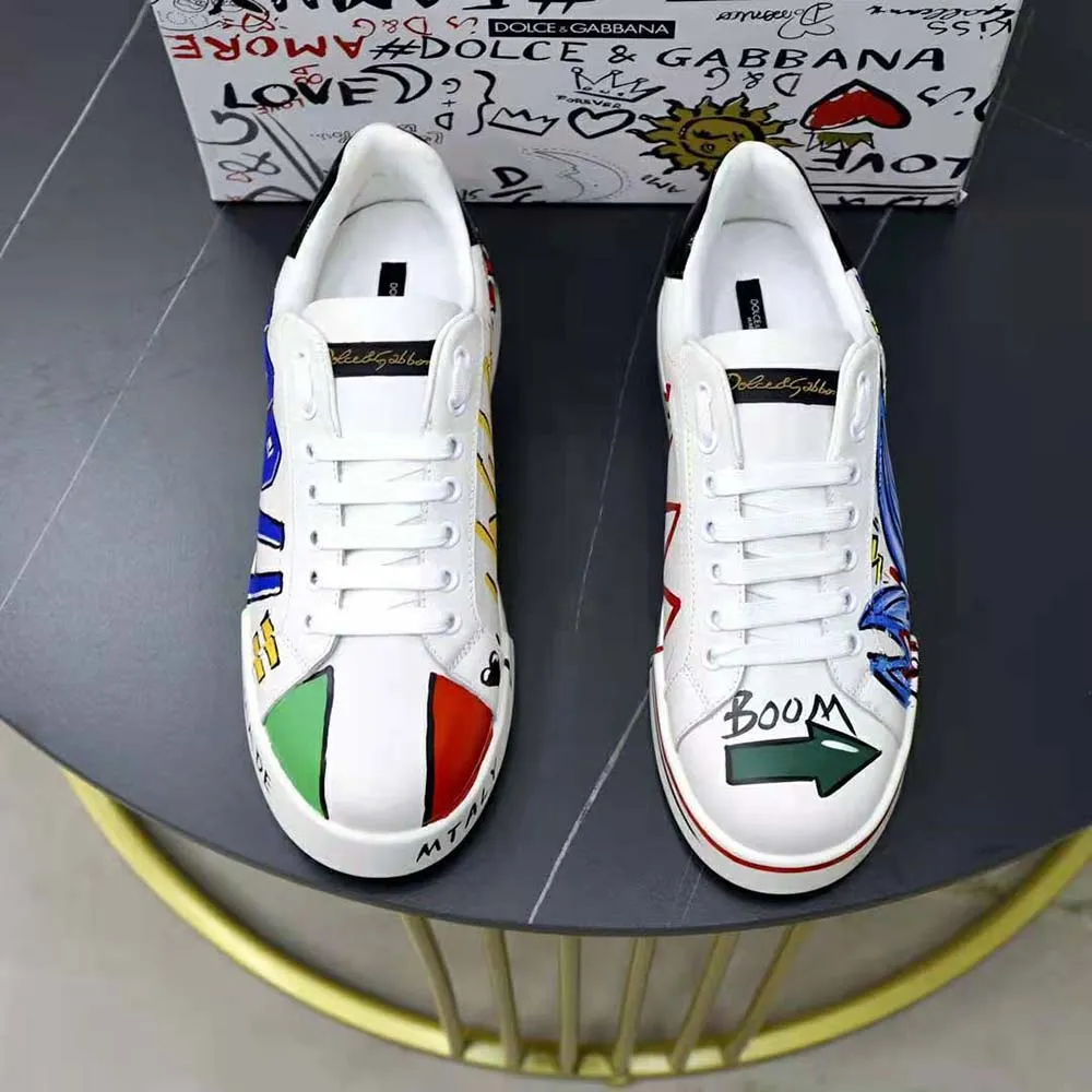 DOLCE GABBANA D&G HOMBRES NUEVAS ZAPATILLAS DGLIMITED PORTOFINOAZUL