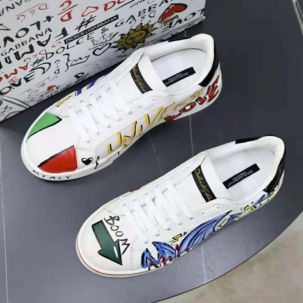 DOLCE GABBANA D&G HOMBRES NUEVAS ZAPATILLAS DGLIMITED PORTOFINOAZUL