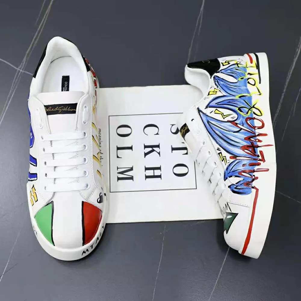 DOLCE GABBANA D&G HOMBRES NUEVAS ZAPATILLAS DGLIMITED PORTOFINOAZUL
