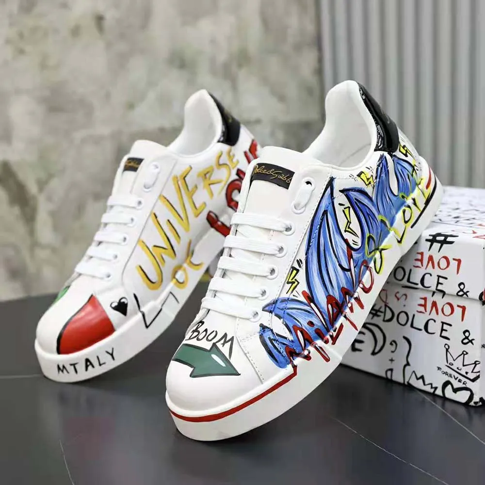 DOLCE GABBANA D&G HOMBRES NUEVAS ZAPATILLAS DGLIMITED PORTOFINOAZUL