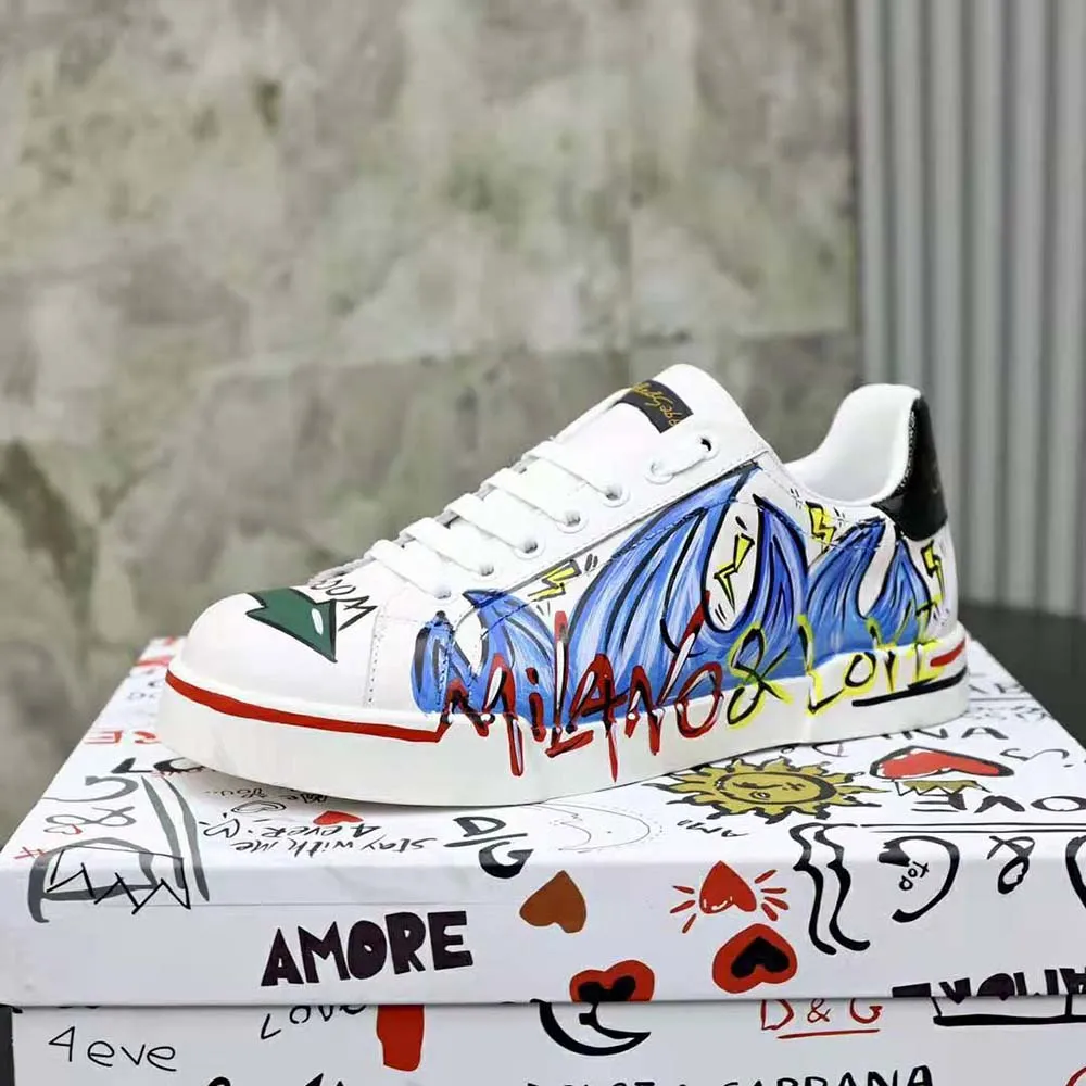 DOLCE GABBANA D&G HOMBRES NUEVAS ZAPATILLAS DGLIMITED PORTOFINOAZUL