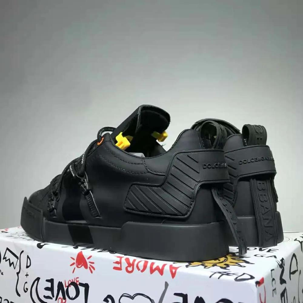 Dolce Gabbana Zapatillas Portofino D&G Mujer en piel de becerro y charol