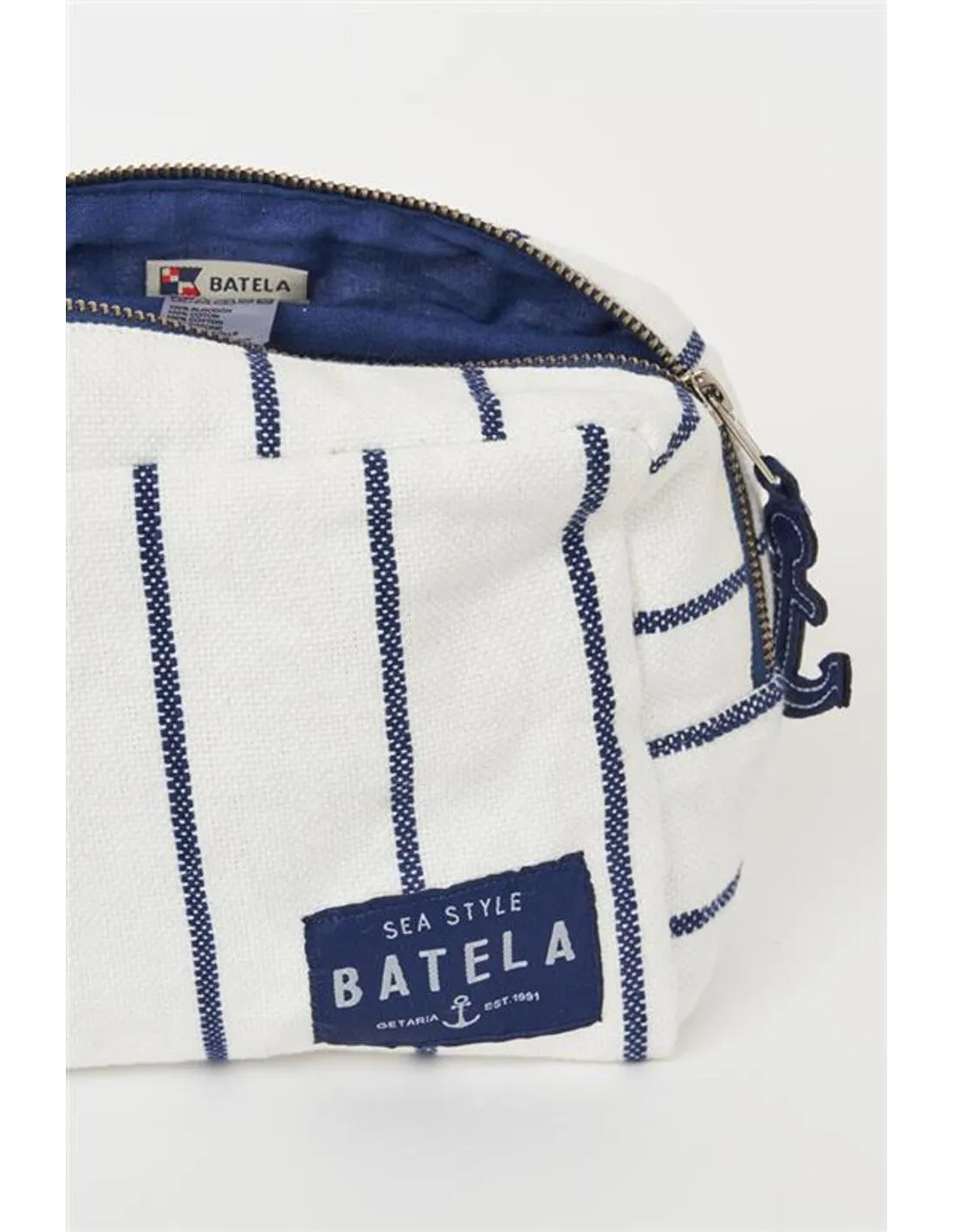 Estuche a rayas marino