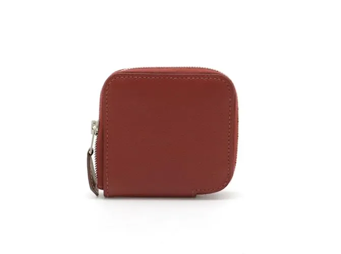 Estuche compacto de monedas de seda Azap de Hermès Naranja 