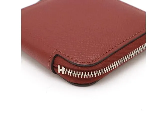 Estuche compacto de monedas de seda Azap de Hermès Naranja 