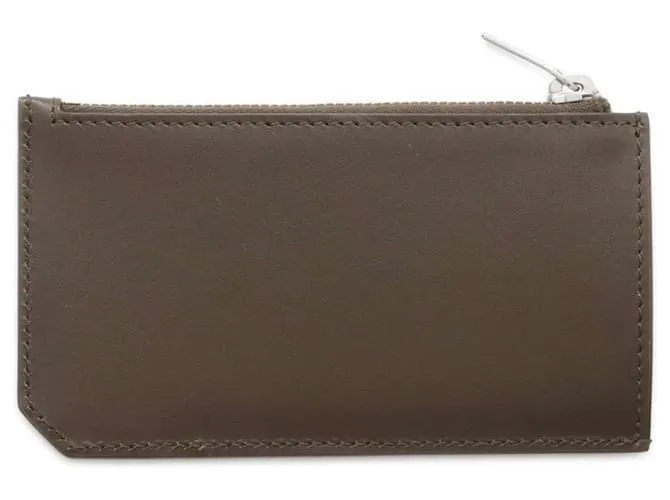Estuche de cuero para tarjetas Saint Laurent 